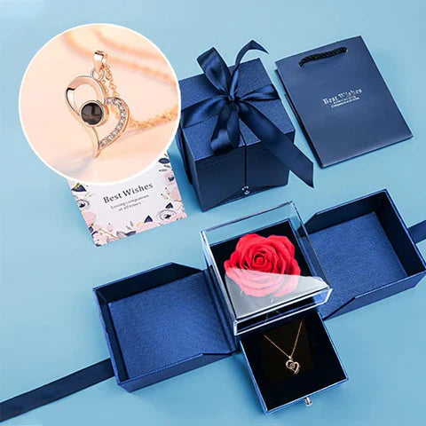Eternal Rose Box with Necklace is the Gift That Keeps on Giving
