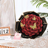 💕Glittering Everlasting Rose Bouquet – Gift for Anniversaries & Milestones