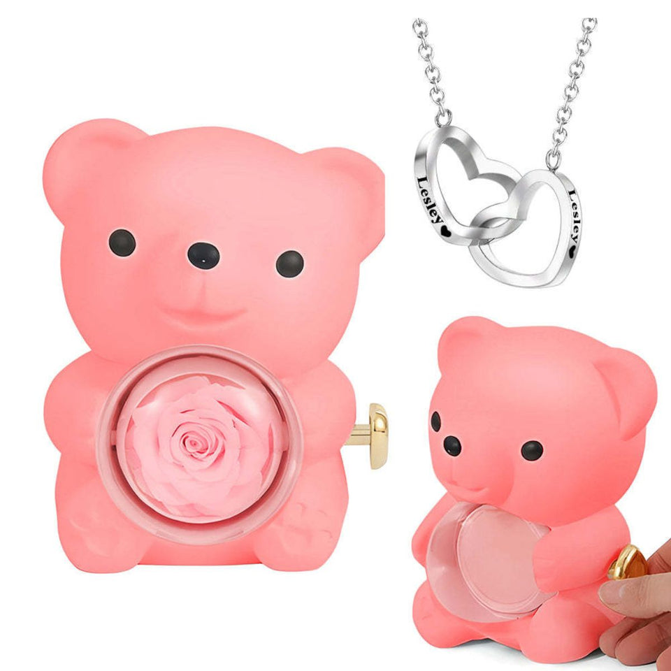 5 in 1 Eternal Rose Box & Engraved Necklace [NEW 2025]