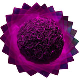 Purple Glitter Roses Bouquet Madeofrose®