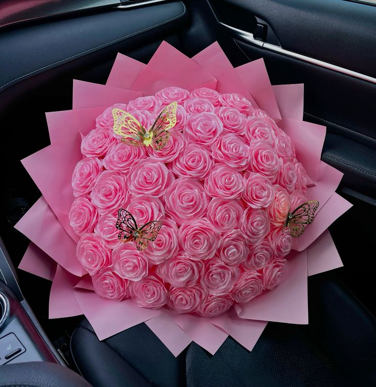Pink Glitter Roses Bouquet Madeofrose®