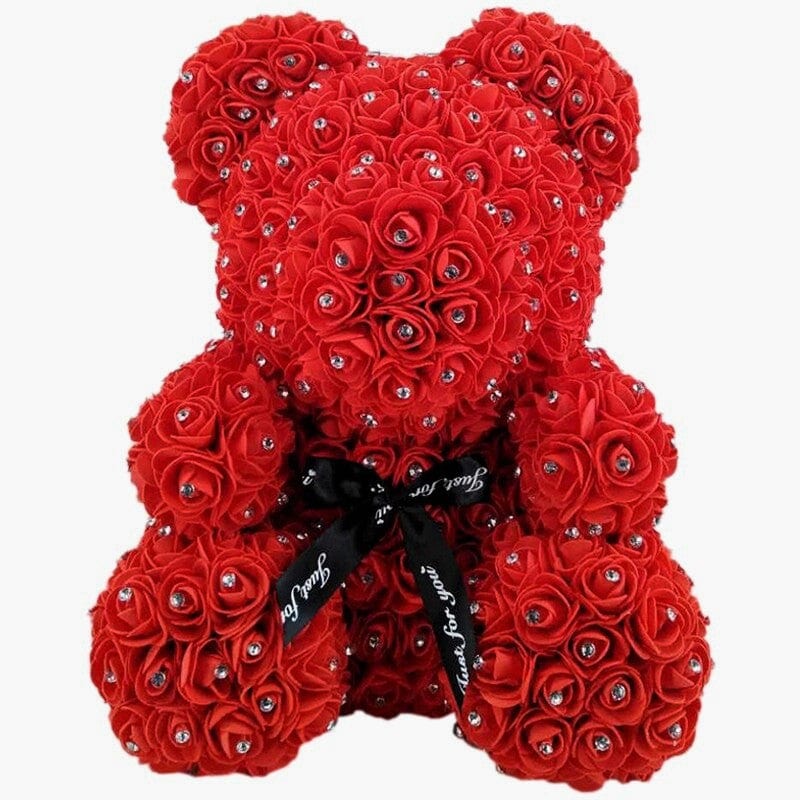 Diamond Exclusive Rose Bear -  Red-10-Inch-25-Cm