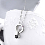 Luxury Rose Box With Necklace -  Silver-just-necklace