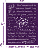 measurements of the I Love You Mom Blanket