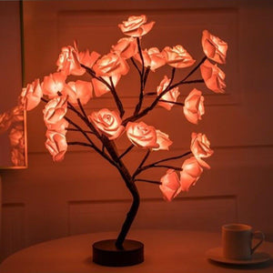 Led Rose Tree Lamp -  Purple