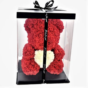 Luxury Rose Bear With Gift Box -  