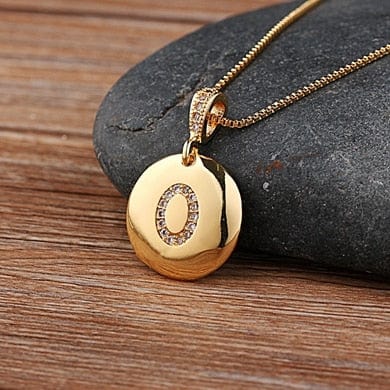 Custom Letter Necklace Pendant -  O