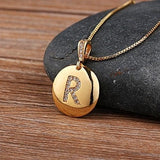 Custom Letter Necklace Pendant -  R