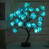 Exclusive Led Rose Tree Lamp -  Blue