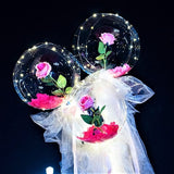 LED Balloon Rose Bouquet - Madeofrose Pink-7PCS-65-OFF