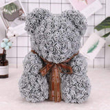 Luxury Rose Bear - grey