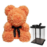 Luxury Rose Bear With Gift Box -  Orange-16-40cm