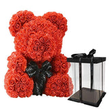 Luxury Rose Bear With Gift Box -  Red-16-40cm