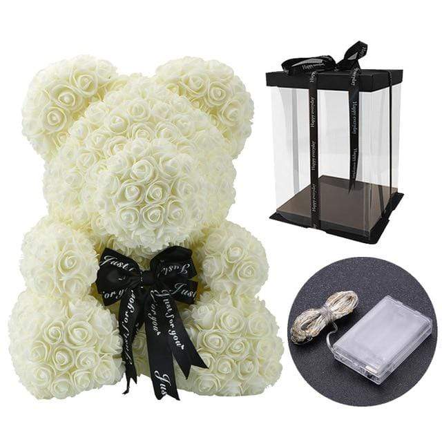 Luxury Rose Bear With LED Gift Box - Madeofrose