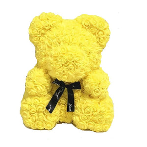 Luxury Rose Bear Yellow -  