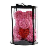 Luxury Rose Bear With Round Gift box - Madeofrose