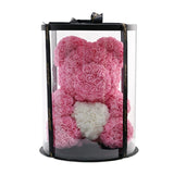 Luxury Rose Bear With Round Gift box - Madeofrose