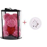 Luxury Rose Bear With Round Gift box - Madeofrose