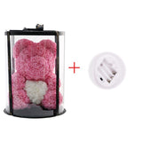 Luxury Rose Bear With Round Gift box - Madeofrose