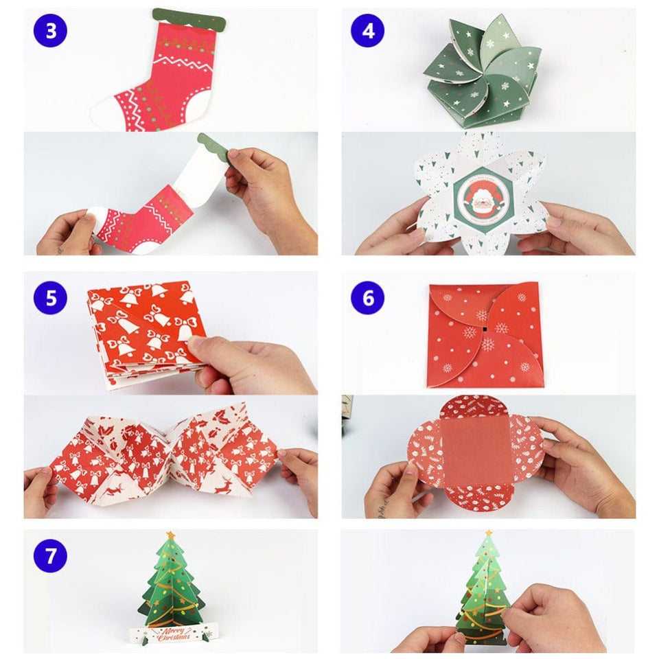 Christmas Explosion Box For Christmas Scrapbook - Madeofrose