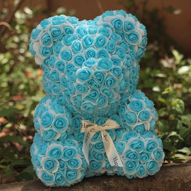 Two Tone Luxury Rose Bear - Madeofrose