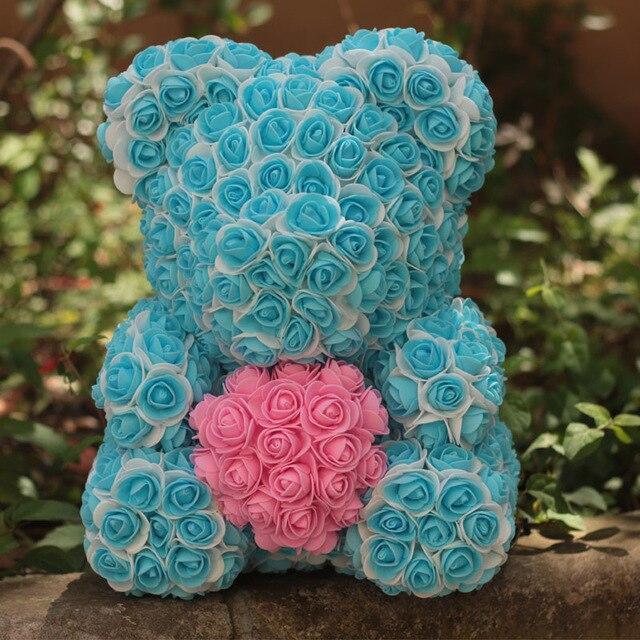 Two Tone Luxury Rose Bear - Madeofrose
