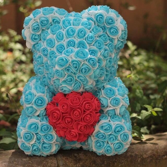 Two Tone Luxury Rose Bear - Madeofrose