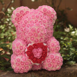 Two Tone Luxury Rose Bear - Madeofrose