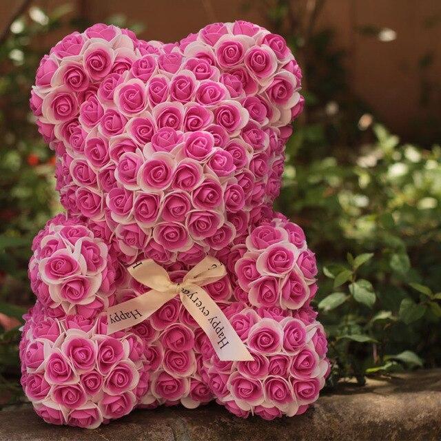 Two Tone Luxury Rose Bear - Madeofrose