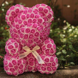 Two Tone Luxury Rose Bear - Madeofrose