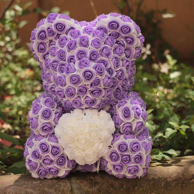 Two Tone Luxury Rose Bear - Madeofrose