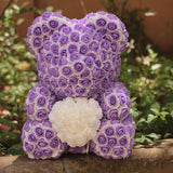 Two Tone Luxury Rose Bear - Madeofrose