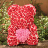 Two Tone Luxury Rose Bear - Madeofrose